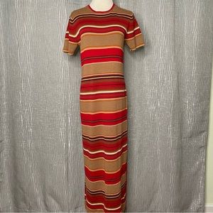Nina Charles for Kaspar wool blend maxi sweater dress